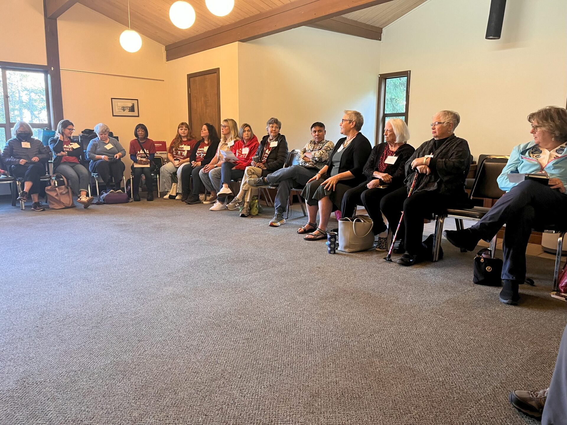 Group of RESULTS advocates sitting in a circle