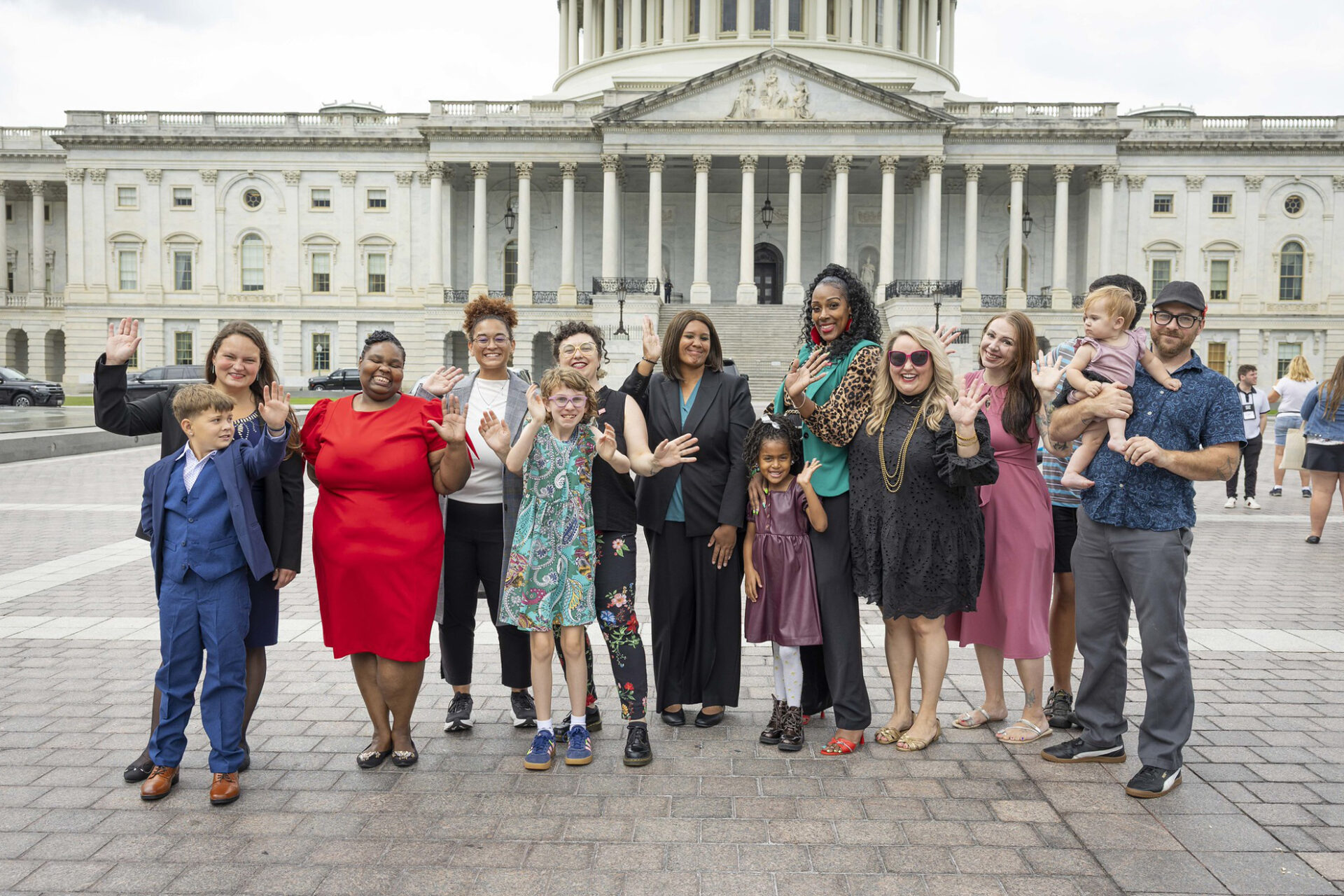 Experts on Poverty in front of Capitol Hill
