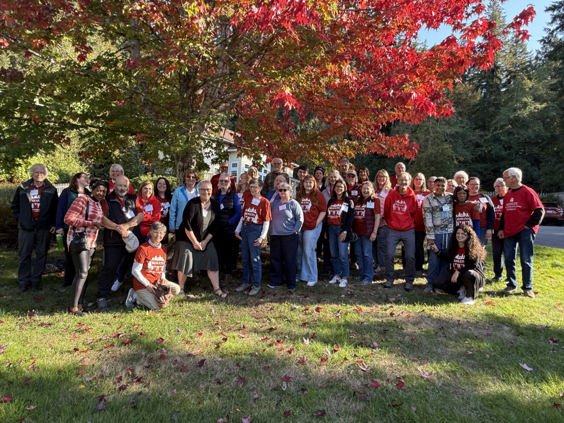 Group of RESULTS advocates at the Pacific Northwest Regional Conference