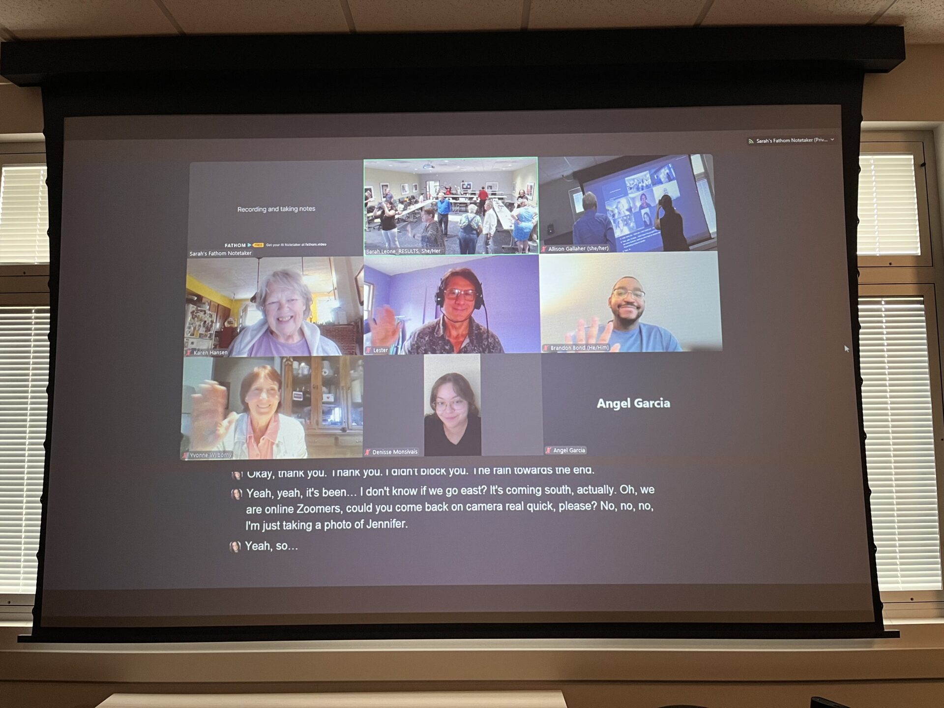 Virtual participants of the Great Lakes conference