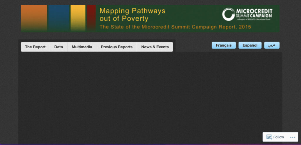 MCS State of the Campaign Report - Home page screenshot