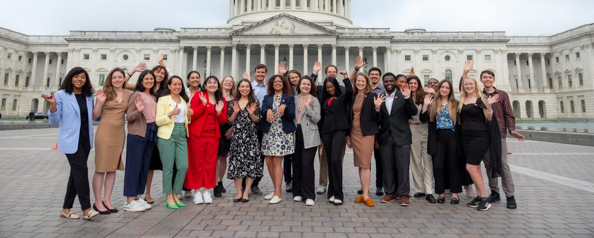 Fellows in front of Capitol Hill, 2024